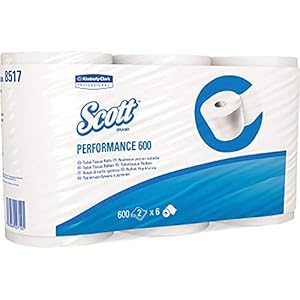 KCP 8517 SCOTT PERFORMANCE Toilet tissue rollen, standaard, wit (6-pack)