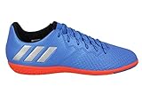 adidas Messi 16.3 Youth Indoor Soccer Shoes (Shock Blue/Silver Metallic)