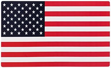 Roll of 50 American Flag Decal Bumper Sticker 3" x 5"