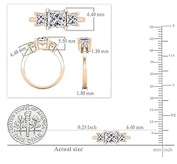 Dazzlingrock Collection Princess Lab Created White