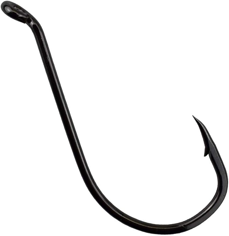 Luengo 100pcs 8299 1/0-9/0 Octopus Fishing Hook High-Carbon Steel Black Fishhook Saltwater Bass