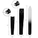 Booieland Black Nail Clippers Set - Stainless Steel Fingernail Clippers, Toenail Clippers, Nail Clippers for Men, Nail Clippers for Women, Sharp Nail Cutter with Nail File Leather Case
