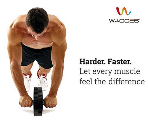 Wacces AB Power Wheel Roller - Exercise Equipment for Your Home Gym (Red.) - Thumbnail 6