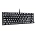 AUKEY Mechanical Keyboard, TKL Gaming Keyboard with Blue Switches, 87-Key 100% Anti-Ghosting with Metal Panel and Water Resistant Design for PC and Laptop, Black primary