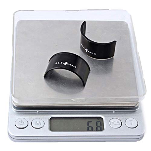 2pcs 28.6mm to 31.8mm 31.8mm to 34.9mm Shim Adapter Bicycle Bike Front Derailleur Conversion Shim