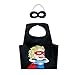 Sbk Kids Superhero Dress up Cape Mask Set Halloween