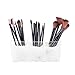 Vencer Makeup Brush Holder Organizer | 3 Slot Acrylic Cosmetics Brushes Storage Solution with Diamond beads,Clear VMO-036