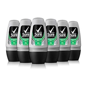 Sure-Men-Quantum-Strong-Dry-Antiperspirant-Roll-On-Deodorant-For-Men-Clean-And-Long-Lasting-Protection-And-Freshness-Anti-Sweat-And-Body-Odour-Large-Pack-6-x-50ml Sure Quantum Dry 48h protection against sweat and odour Anti-perspirant Roll On MotionSense technology deodorant for Men…
