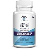 Omega 3 Dry Eye Supplement by Eye Love, Optometrist Recommended Complete Formula EPA and DHA Fish Oil (30 Day Supply)