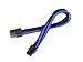 Silverstone Tek Sleeved Extension Power Supply Cable with 1 x 6-Pin to PCI-E 6-Pin Connector (PP07-IDE6BA)