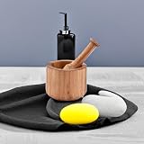 Samhita Acacia Wood Mortar and Pestle 10.16 cm 7.62 cm Garlic Pepper Herb view 5