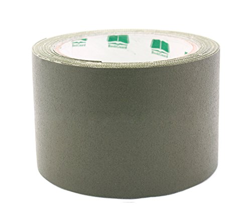 3" Olive Green Colored Premium-Cloth Book Binding Repair Tape | 15 Yard Roll (BookGuard Brand)