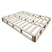 Hercules 8 Inch High Profile Foundation Mattress Box Spring Replacement for More Support Without Added Bulk and Sturdy Slats, California King