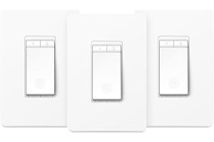 Kasa Smart Dimmer Switch HS220P3, Single Pole, Needs Neutral Wire, 2.4GHz Wi-Fi Light Switch Works with Alexa and Google Home, UL Certified,, No Hub Required, 3-Pack