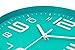 45Min 10-Inch 3D Number Dial Face Modern Wall Clock, Silent Non-Ticking Round Home Decor Wall Clock with Arabic Numerals, 7 Colors(Cyan)