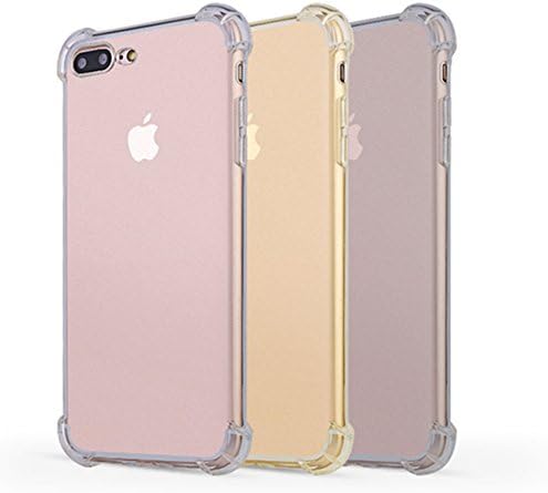 iPhone 7 plus Case, Crystal Clear Soft Slim Shock Absorbing Cover Case for Apple iPhone7 plus 7 Pro - Clear (Clear)