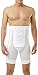 Underworks Men's Power Shaper Long Leg Brief Girdle, Waistline - Medium 33-36, White