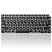 Kuzy Compatible with MacBook Air 13 inch 2019 2018 A1932 with Retina Display and Touch ID Silicone Key Board Protective Skin Protector, MacBook Air Keyboard Cover, Black