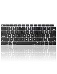 Kuzy - Funda para teclado de MacBook Air de 13 pulgadas 2019 2018 A1932 con identificación táctil y pantalla Retina de silicona, protector de pantalla, accesorios para Apple MacBook Air