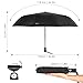 FEM0R Compact Travel Umbrella, 10 Ribs 210T Folding Waterproof & Windproof, Auto Open Close, Black