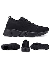 WXQ - Zapatillas de running para hombre, transpirables, de malla, suela suave, informales, deportivas, ligeras, para caminar