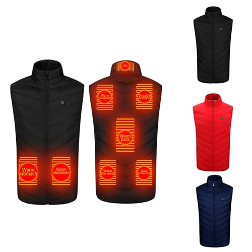 Heated Body Warmer, 3 Temperature Control Settings, Fast Warmth Heated Gilet for Winter Outdoor Work & Hiking (No Battery Included)