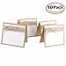 UEETEK 10pcs Burlap Guest Wedding Party Table Place Cards Wedding Collection set For Shabby Chic Rustic Wedding