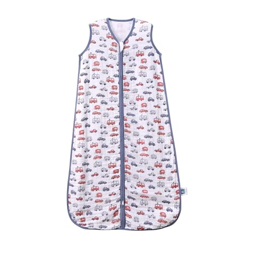 TADO MUSLIN Baby Sleep Sack 2-4 T Baby Wearable Blanket 100% Organic Cotton 0.5 TOG Toddler Sleep Sacks 2- Way Zipper Soft Car 4 Layers 2T 3T 4T