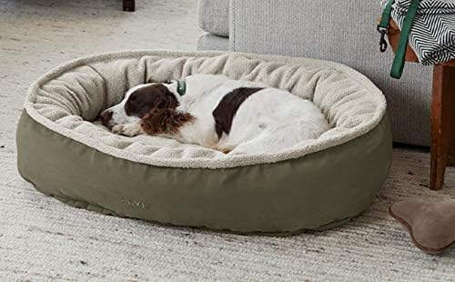 orvis comfortfill wraparound dog bed with fleece