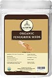 Naturevibe Botanicals Organic Fenugreek Seeds Whole 1Lb, Methi seeds | Gluten Free & Non-GMO | Hair and skin health.[Packaging may Vary]