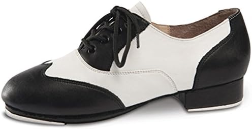 DanceNwearApplause Black and White Spectator Tap Shoe (9.5MED)