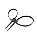 MAYMII Heavy Duty Police Nylon Black Double Zip Ties Handcuffs Cable Ties UV Disposable 20 Pack