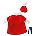 Mikayoo Christmas Costumes for Small Dog Medium Dog Or Cat, Santa Suit with Hat,Santa Dress with Hat, Santa Claus Costumes Christmas Holiday, Xmas Coat with Santa Hat, Xmas Dress with Santa Hat(M)