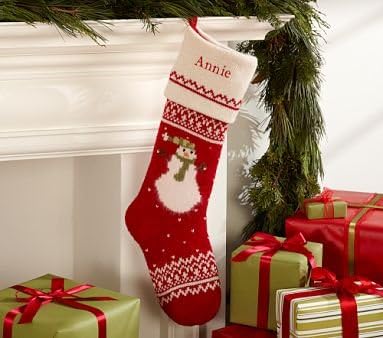 Amazon Com Pottery Barn Kids Alpine Knit Snowman Stocking