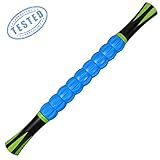 GIWOX Muscle Roller Stick for Athletes - 18 Inch Exercise Roller Massager for Releasing Myofascial Trigger Points, Reducing Muscle Soreness - Body Massage Tool for Back, Legs, Calves, Quads, Cramps