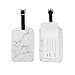 Cooper girl White Marble Luggage Tag Travel ID Label Leather for Baggage Suitcase 1 Piece