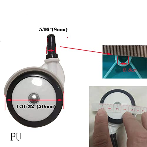 BAYWYI Baby Walker Wheels Replacement, Set of 2, Baby Walker