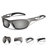 WONGKUO Sports Sunglasses for Men Women Polarized Glasses UV Protection TR90 Frame