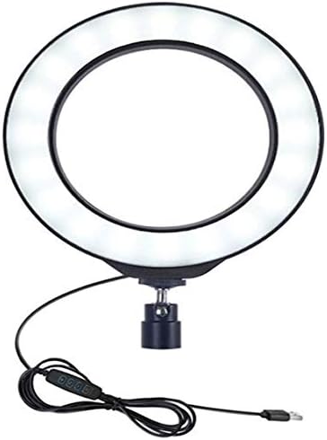 US1984 10 inch Selfie LED Ring Light with Cell Phone Holder & 3 Light Mode, Dimmable Desktop LED Makeup Ring Light Kit for Live Streaming, YouTube Video & TIK Tok Videos