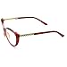 PenSee Womens Oval Cat Eye Retro Eyeglasses Frame Clear Lens Glasses (Red)