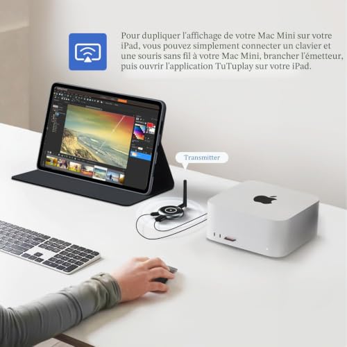 AIMIBO Wireless HDMI Transmitter and 4 Receivers, 165ft/50m HDMI Wireless Extension Video Streaming 1080P@60Hz for Laptop, PC, Camera, TV Box, Projector, Monitor