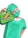 Fedio Kid’s Scrubs Role Play Costume Dress up Set with Medical Toy Kit for Toddler Children Ages 3-5 (Green)
