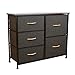UEV Home Dresser,Storage Tower,Sturdy Steel Frame,MDF Wood Top,Removable Drawers,Height Adjustable Feet,Storage Organizer for Room,Hallway,Entryway,Closets- 6 Drawers