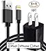 Merchandise Mafia - 10ft iPhone X Lightning Cable and 5v Wall Outlet Adapter COMBO - iPhone 5, iPhone 6, iPhone 7, iPhone 8, iPhone X All Devices Bundle Package!