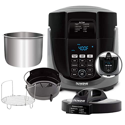 Nuwave Duet Pressure Air Fryer, Combo Cook Technology, Removable