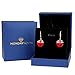 Mondaynoon Valentine's Day Gift Magic Love Bean Women's Swarovski Element Crystal French Wire Dangle Earrings