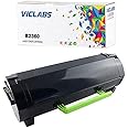 VicLabs Compatible B2360DN 2360D Toner Cartridge High Yield for use in Dell B2360d, B2360dn, B3460dn, B3465dn,B3465dnf Laser Printer