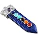 SUNYIK 7 Chkara Crystal Point Pendant Bead for Necklace,Sword of Life,Lapis Lzuli