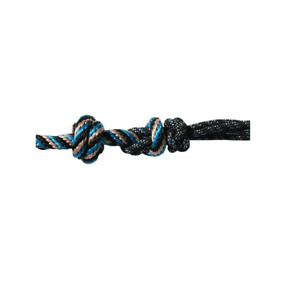 Professionals-Choice-Equine-Rope-Halter-with-10-Feet-Lead-BlackTurquoise