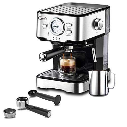 Gevi Espresso Machine 15 Bar Coffee Machine with Foaming Milk Frother